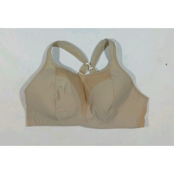 Panache 7341 Boundless Non Wired Sports Bra Size 38D Tan High Impact Racerback - Picture 1 of 8